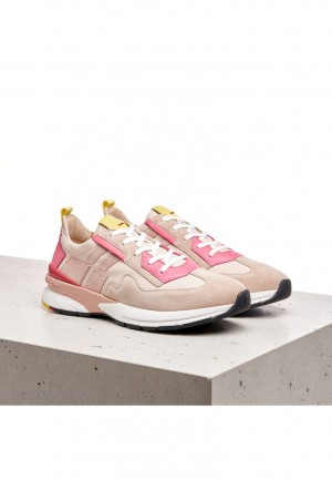 LLOYD SNEAKERS Sportschuhe Damen Braun Rosa | EPJ320857