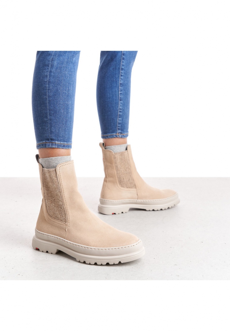 LLOYD ANKLE BOOTS Stiefeletten Damen Beige | QST140857