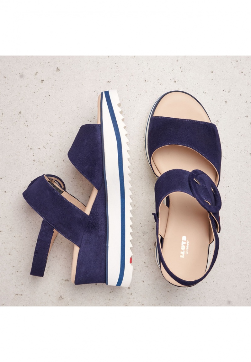 LLOYD SANDALE Sandalen Damen Blau | OLB605792