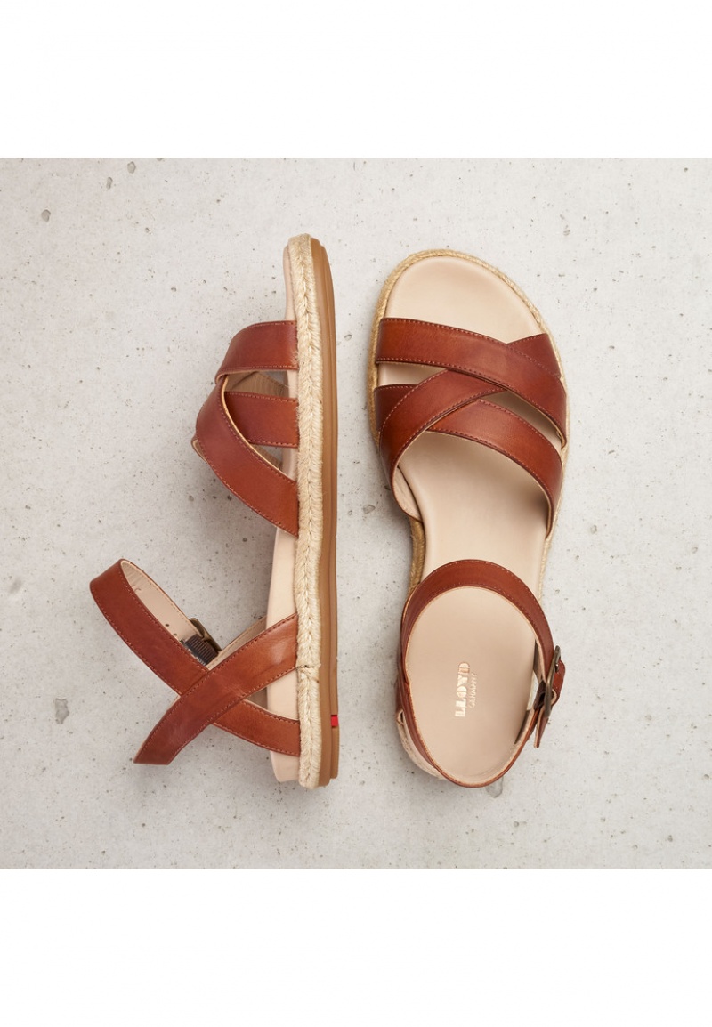 LLOYD SANDALE Sandalen Damen Braun | IQU490638