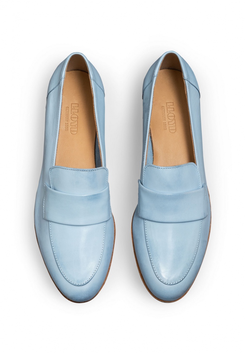 LLOYD SLIPPER Halbschuhe Damen Blau | SDG209143